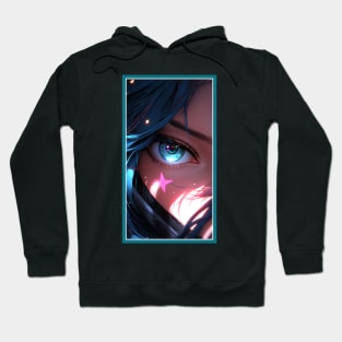 Anime Girl Eye | Quality Anime Artwork | Anime Aesthetic | Manga Anime Art Hoodie